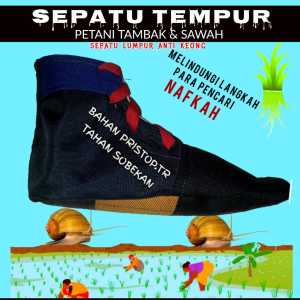 Sepatu alat pertanian tambak pemancing sawah nelayan sepatu keren kekinian