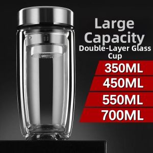 Sunpretty | Shatterproof Double-layer Glass Cup for Drinking