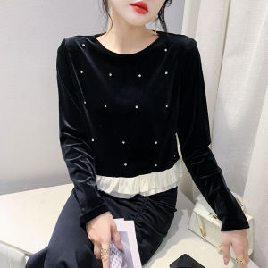 YIMEI French Ruffle Leaf Long-Sleeved Shirt: A Stylish Autumn Choice