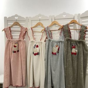 Váy Tắm Hình Vịt Miệng Lớn Dễ Thương Cho Nữ Khăn Tắm Váy Tắm Đồ Mặc Nhà Đồ Mặc Khi Tắm Váy Tắm Cho Nữ Vải Cotton Polyester Viscose