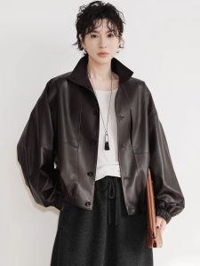 XMO | Drawstring Waist Sheepskin Jacket