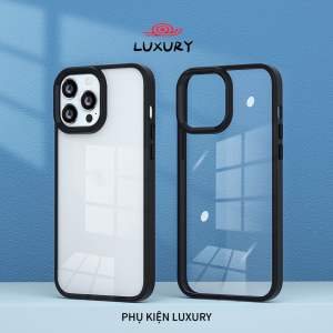 Ốp Lưng IPHONE 15/ 15 Pro/ 15 Pro Max/ 15 Plus/ 14/ 14 Pro/ 14 Pro Max/ 14 Plus/ Viền Camera KIM LOẠI Lưng Cứng TRONG SUỐT CHỐNG Ố Có Gờ Bảo Vệ Camera.