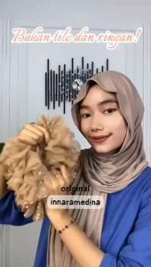 SCRUNCHIE DOTY BY INNARA MEDINA CEPOL RAMBUT ANTI PUSING CEPOL DUBAI PAKISTAN IKAT RAMBUT HIJAB
