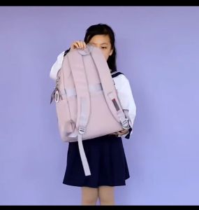 Ransel Pelajar Kapasitas Besar Tas Bahu Ganda Nilon Tahan Air Kasual Tas Kuliah Travel Fashion