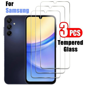 3Pcs Screen Protector Tempered Glass For Samsung Galaxy A7 A9 2018 A07 A13 A14 A15 4G 5G A08S A09S A10 A10E A10S A11 A12 Nacho
