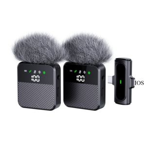 Wireless Lavalier Microphone Lapel Video Recording Mic for iPhone iPad Mini - Noise Reduction for Interview Podcast Vlog