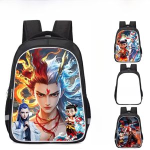 Cartoon Zheta Backpack for Kindergarten Children 6-12 Years Old Primary School Students Double Shoulder Bag Nylon Material