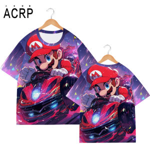 Super Mario Racing Print Quick-Dry T-shirt Short Sleeves