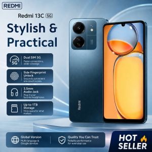 Redmi | Redmi 13C 5G Smartphone 8GB+256GB Dimensity 6100+ 6.74 90Hz Display 50MP AI Camera 5000mAh Battery Dual SIM Phone
