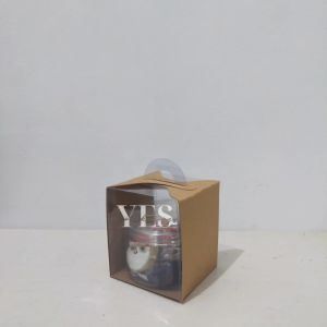 [9x9x105cm] KRAFT MIKA HANDLE Box Kotak Kemasan Jar Toples 600 ml Isi 1