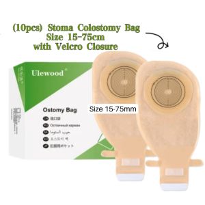 Ulewood Ostomy Bag Stoma Colostomy Bag Size 15-75cm with Velcro Closure with odor filter