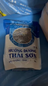 Hạt hướng dương Thái Sơn vị dừa túi 500g nguồn sạch giòn thơm béo ngon tự nhiên Lucas Farm