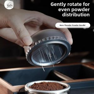 Hero Thunder Coffee Powder Dispenser Italian Style Uniform Clumping Breaker with Storage Dustless Kitchen Utensil