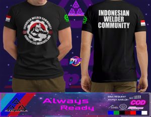 Kaos INDONESIAN WELDER COMMUNITY LAS WELDER Baju By Triple A Distro