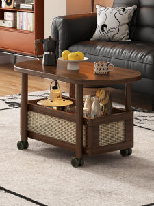 FWTDF | Retro Design Side Table with Wheels