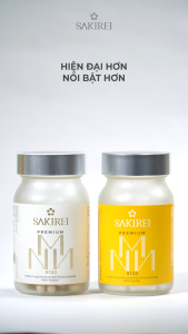 Combo 2 hộp viên uống bổ sung NMN hỗ trợ sức khỏe làm đẹp da Sakirei Premium NMN 9120 - 3000mg NMN hộp 30 viên