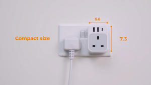 TESSAN Extension Multi Plug Surge Protector USB Charger Extension Socket Multi Plug Adapter Cube Power Strip