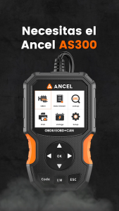 2026 Ancel AS300 OBD2 Automotive Scanner Engine Analyzer Car Diagnostic Tool  Turn off Warn Light Scanner for All Cars Code Reader EOBD Auto Scan Tool PK AD530