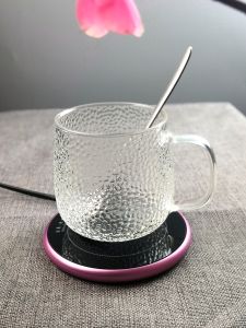 Ultra-Thin V-Group Waterproof Smart Temperature Control Mat Office Warm Tea Heater Base Heat Insulation Cup Pad Fashionable Elegant