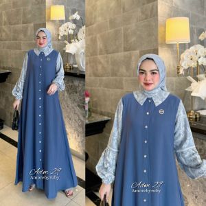 set hijab edisi sekar set produk terbaru amore by ruby motif simpel kekinian chic elegan