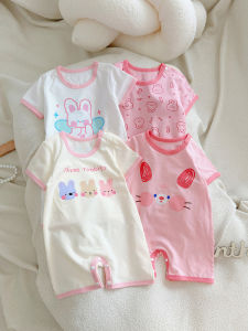 cat and fish | Cotton Cartoon Cute Baby Onesie