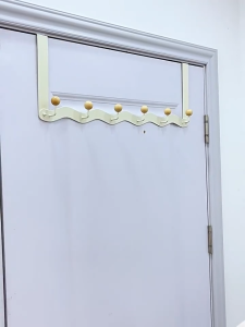 KORMES 2026 Over Door Hooks - No Drill Clothes Rack with 6 Rustproof Metal Hooks Space Saving Organizer for Bedroom Door & Entryway Heavy Duty Hanger for Coats & Bags (Easy Installation)
