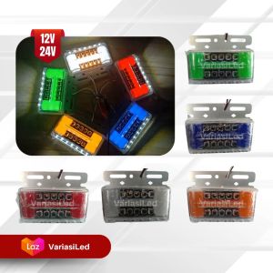 12 & 24 Volt Lampu LED Bak Samping Truk Fuso Traonton Universal - Variasi Model