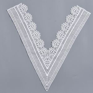 DIY Hand-Stitched Deep V Neck Fashion Tape Fake Collar Lace Lace Collar Repair Clothes Womens Embroidered Collar Accessories