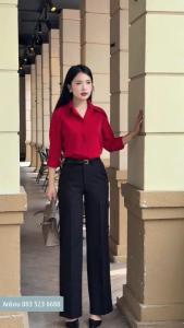 Quần tây nữ quần tây công sở quần tây cao cấp quần tây ống rộng quần ống suông quần big size phom gumac yody thái hòa