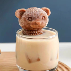 AN Cetakan Es Batu Silicon Motif Beruang Lucu dan Unik Viral COD