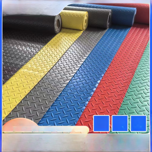 Thickened Non-Slip Rubber Floor Mat Repair Car Wash Shop Home Use Slope Zigzag Pattern Fitness Brush Industrial Grade