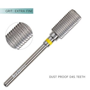 HYTOOS Safety Nail Drill Bits 13mm Barrel Dust Proof D4S Right-handed Carbide Drill Bits for Nails Electric Manicure Drills Tool