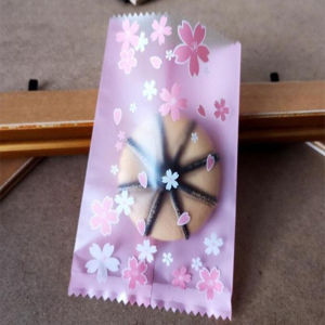 100PCS Machine Sealing Egg Yolk Crisp Snowflake Packaging Bag DIY Cookie Bags