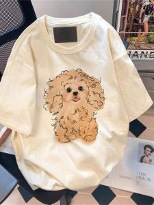 Casual Wind Wen Xun Cotton เสื้อยืดสําหรับผู้ชายและผู้หญิงแขนสั้นฤดูร้อน Slim Fit Crewneck Tops สําหรับคู่รัก