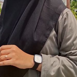 MORNING H019 JAM TANGAN FASHION WANITA KOREAN STYLE COLORFUL ELEGANT STRAP SILIKON ORIGINAL TERLARIS