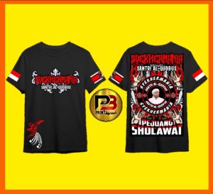 T-Shirt Kaos Syekher Mania Santri AL-QUDDUS Cotton 30s Ukuran Anak Dan Dewasa