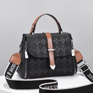 Tas Selemopang Wanita Motif Kotak HandBag Import Premium Fashin Korean Style Kekinian WS - ALD 14