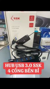 Bộ chia 4 cổng USB 3.0 SSK SHU835 (+cổng cấp nguồn phụ)