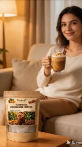 READY STOCK |Turmeric Cinnamon Coffee 100G | Energy Immunity Antioxidant Sugar-Free Smooth Taste