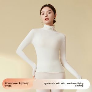 miiow | 37 Degree Temperature Control Ultra-Thin Warmth Underwear Hyaluronic Acid Face Mask Beauty Clothing High Neck Base Layer