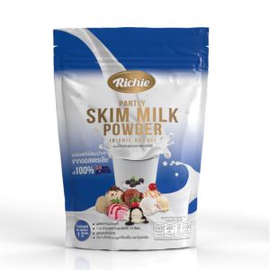 นมผงพร่องมันเนย ตราริชชี่ | Partly Skim Milk Powder (Richie) 1kg | ไขมันต่ำ หอมมันละมุน เหมาะสำหรับเครื่องดื่มและขนมเพื่อสุขภาพ