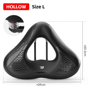 West Biking | WEST BIKING Hollow Bicycle Saddle High-Elastic Shock-Absorbing Widen Bike Seat Cushion PU Breathable Soft Cycling Seat Cushion