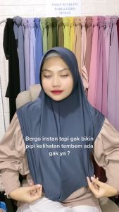 kerudung -  bergo hamidah size L - jilbab sport menutup dada - kerudung langsung model baru - jilbab instan terbaru 2024 kekinian viral - hijab sport jersey