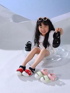 Cheerful Mario Sandals for Toddler EVA Non-slip Anti-collision and Soft Multicolor Two Strap Sandals for Kids Boys