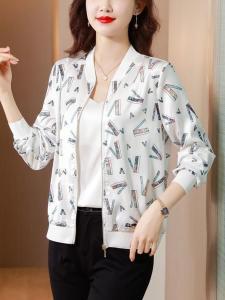 เสื้อแจ็คเก็ตกันแดดผ้าชีฟองแขนสั้นฤดูร้อนสำหรับผู้หญิง เสื้อเบสบอลบาง ป้องกันแสงแดด เสื้อคลุมกันแดดแบบสวมหน้ากากป้องกันแสงแดด