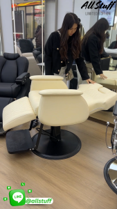 เก้าอี้ตัดผม เก้าอี้ร้านเสริมสวย โต๊ะตัดผม บาร์เบอร์ สำหรับทำผมตัดผม โช๊คไฮดรอลิค เอนได้ ฐานสแตนเลส Barber Chair บาร์เบอร์ชาย เบาะหลังที่นั่งที่สบาย หนัง PU ที่ดีเยี่ยม ปั๊มน้ำมันไฮดรอลิค สไตล์วินเทจ