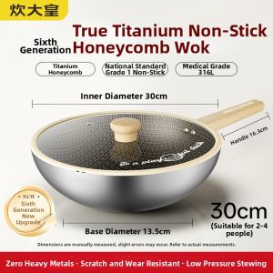 COOKER KING | Honeycomb Non-Stick 316L Stainless Steel Frying Pan