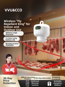 vvu&cco | Fly Repellent Adjustable Electric Fan for Business Use Remote Control Charging