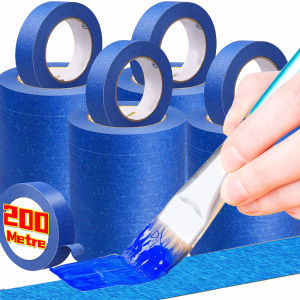 10Rolls 20M-200M Blue Painter Tape Painting Masking Tape Trim Edge Corner Anti-fouling Clean Release Paper for Home Renovation