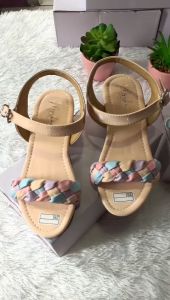 TERPOPULER !! sandal hak tinggi anak perempuan 3 cm model kepang // sandal hak tahu anak terbaru